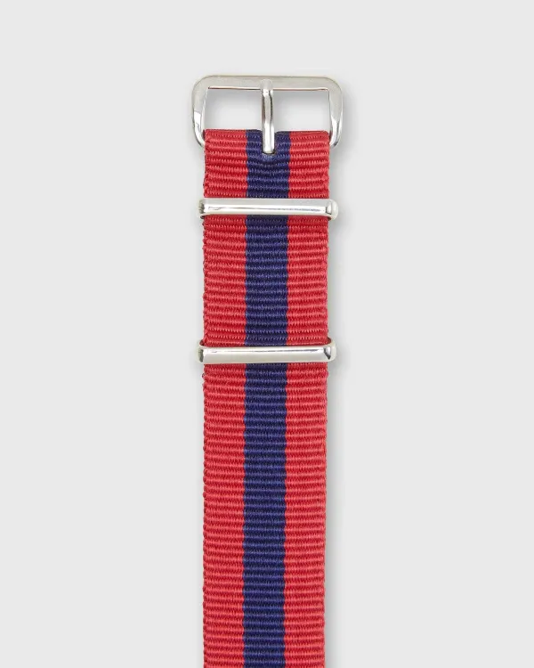 Clearance Sid Mashburn Nato Watch Strap Red/Navy Stripe