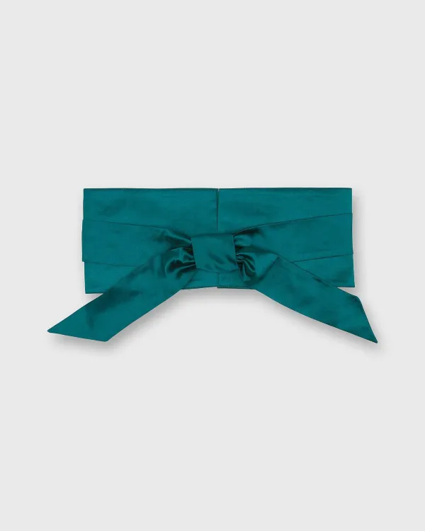 Best Sale Ann Mashburn Obi Belt Peacock Silk Shantung