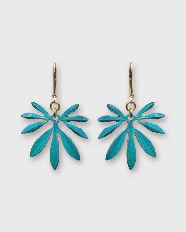 Hot We Dream in Colour Ocean Bambu Earrings Blue/Green