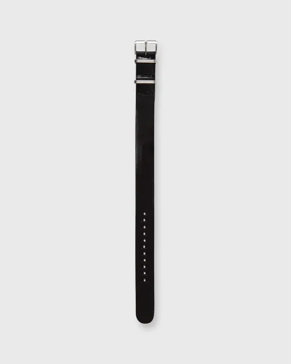 Shop Sid Mashburn One-Piece Watch Strap Black Leather