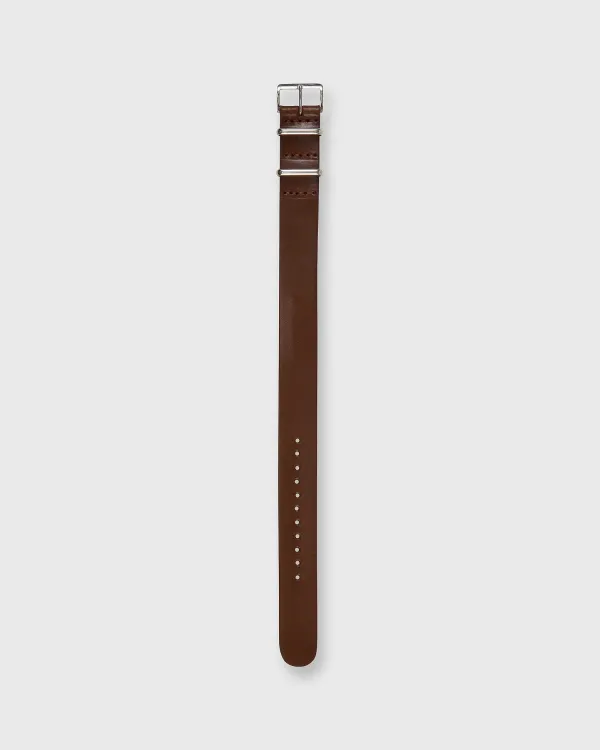 Store Sid Mashburn One-Piece Watch Strap Medium Brown Leather