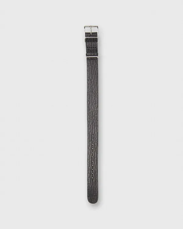 Clearance Sid Mashburn One-Piece Watch Strap Black Sharkskin