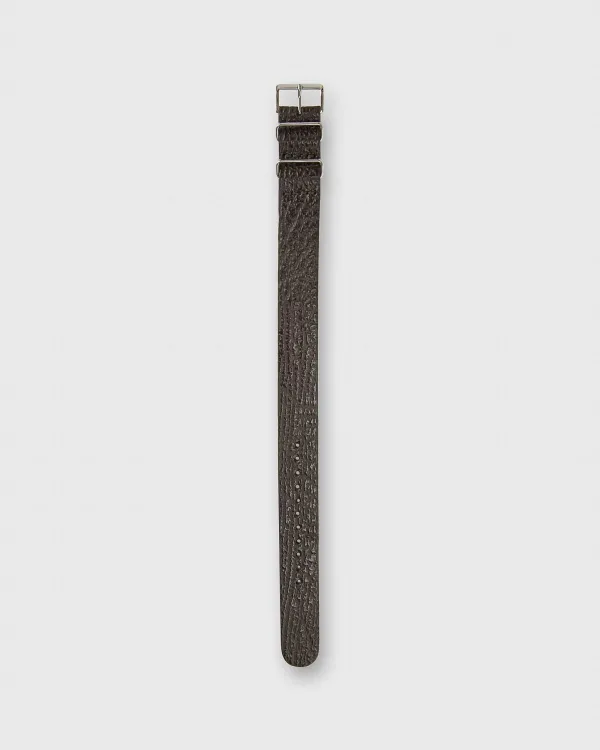 Flash Sale Sid Mashburn One-Piece Watch Strap Chocolate Sharkskin