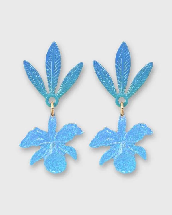 Hot We Dream in Colour Orchid Earrings Ocean