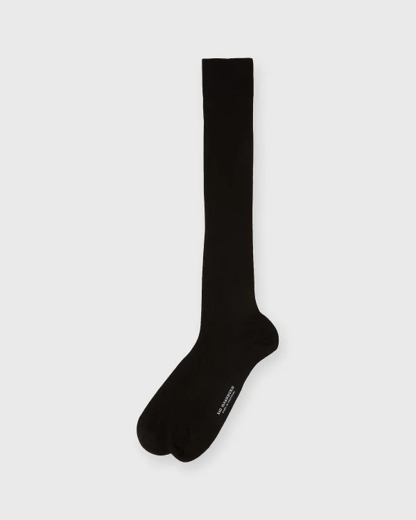 Best Sid Mashburn Over-The-Calf Dress Socks Black Extra Fine Merino