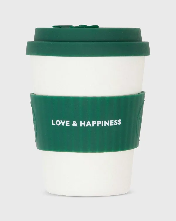 Hot Ecoffee for Sid Mashburn 12 Oz. Reusable Coffee Cup White/Green