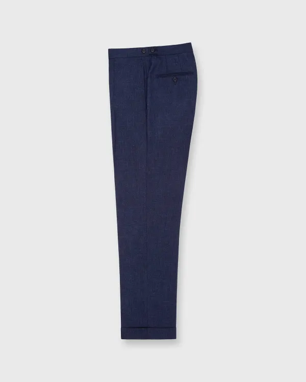 Outlet Sid Mashburn Pleated Dress Trouser Air Force Blue High-Twist