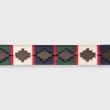 Outlet Sid Mashburn 1 1/8" Polo Belt Bone/Navy/Green/Red Chocolate Leather