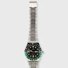 Clearance Timex Q Reissue Watch Silver/Black/Green