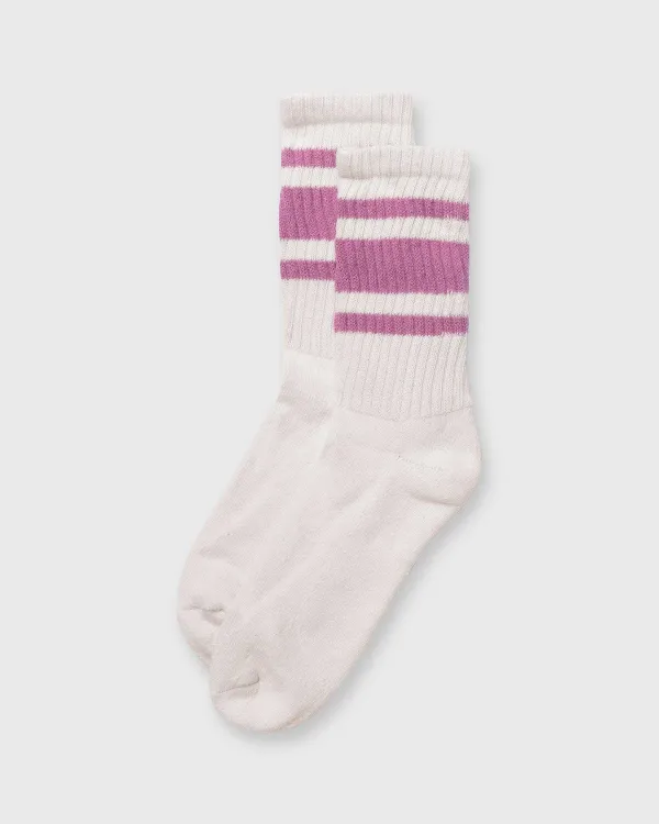 Best Sale American Trench Retro Mono Stripe Socks Dusty Rose