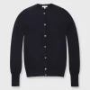 Online Ann Mashburn Rosie Cardigan Neat Navy Cotton/Cashmere