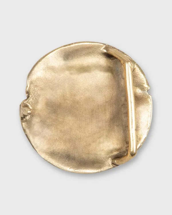 Flash Sale Mashburn Round Abstract Belt Buckle Brass