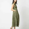 Clearance Ann Mashburn Sabrina Dress Olive Leaf Seersucker