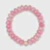 New Seally Mimi Semi Precious Beaded Bracelet Pink Light Monochrome