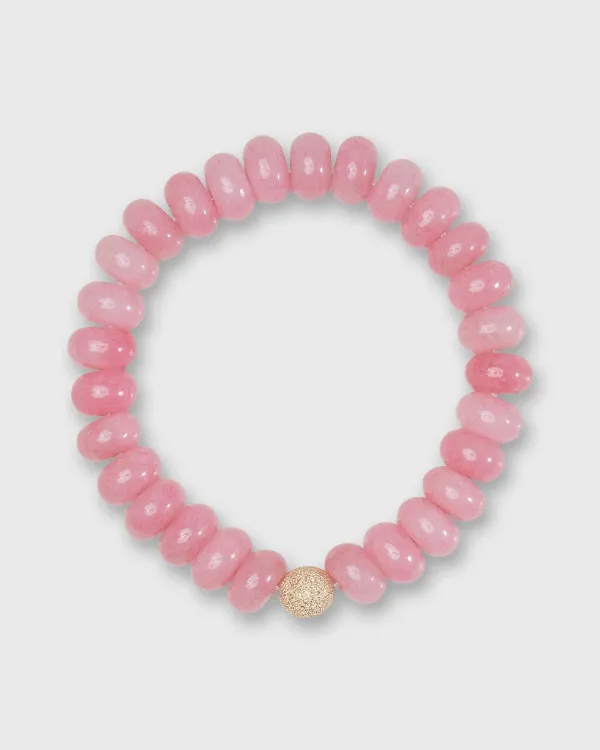 New Seally Mimi Semi Precious Beaded Bracelet Pink Light Monochrome