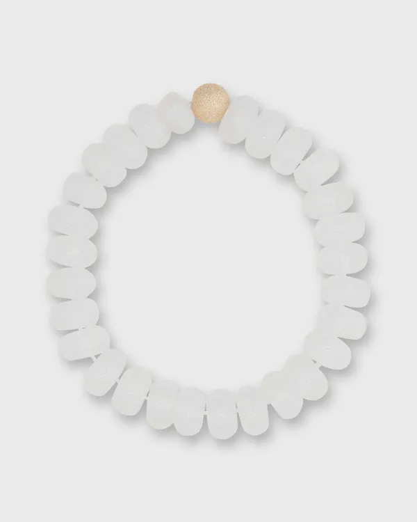 Outlet Seally Mimi Semi Precious Beaded Bracelet Clear Quartz Monochrome