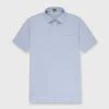 Hot Sid Mashburn Short-Sleeved Polo Sky Blue Oxford Pique