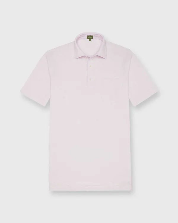 Outlet Sid Mashburn Short-Sleeved Polo Pale Pink Pima Pique