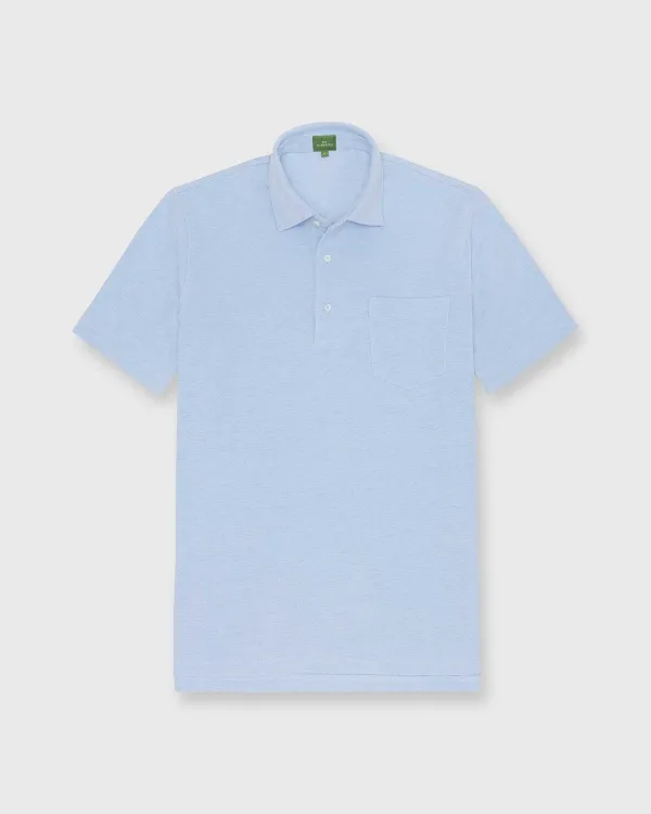 Cheap Sid Mashburn Short-Sleeved Polo Sky Oxford Pima Pique