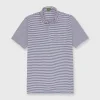 Outlet Sid Mashburn Short-Sleeved Polo Ink/Pink Stripe Jersey