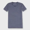 Sale Ann Mashburn Short-Sleeved Relaxed Tee Navy/White Stripe Jersey