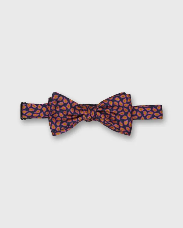 Online Sid Mashburn Silk Bow Tie Navy Morrell Pine