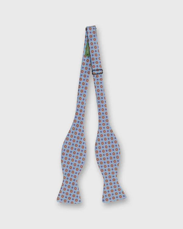 Best Sid Mashburn Silk Bow Tie Light Blue/Red Medallion