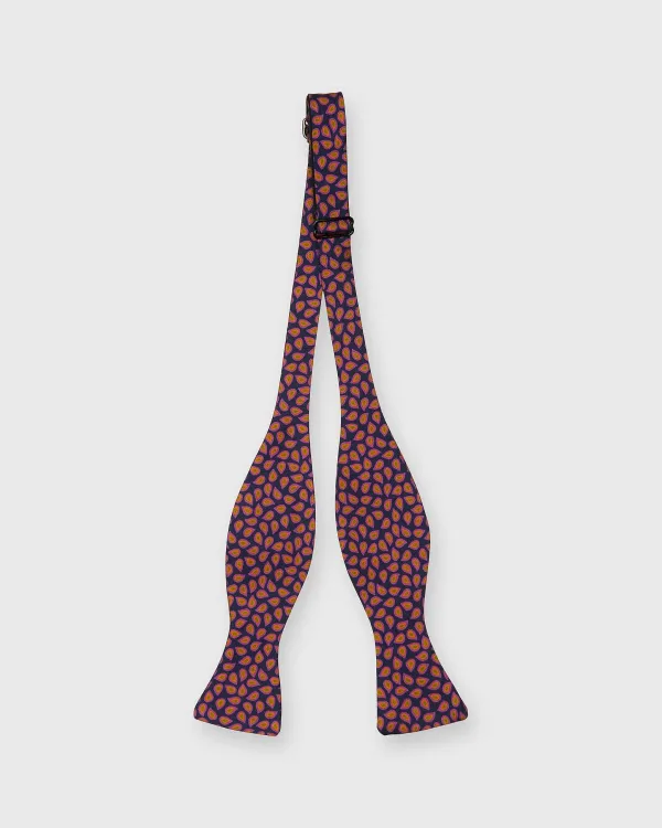 Online Sid Mashburn Silk Bow Tie Navy Morrell Pine