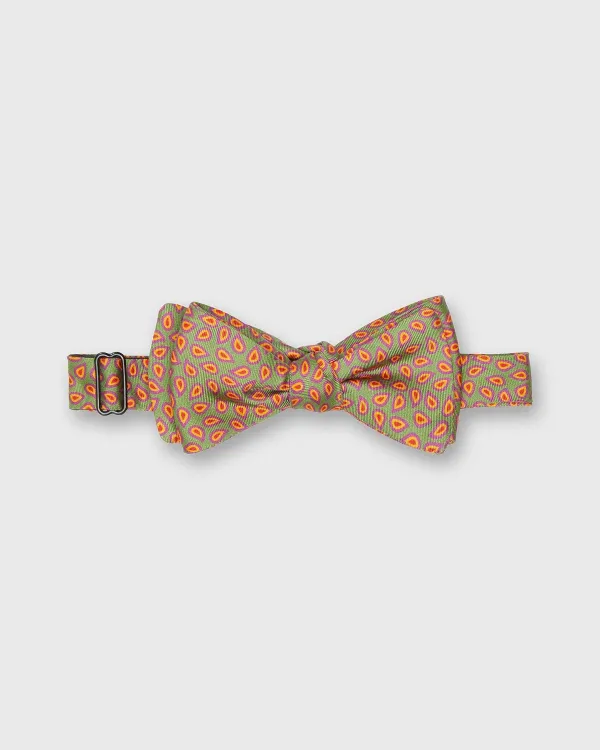 Flash Sale Sid Mashburn Silk Bow Tie Lime/Purple/Gold/Red Foulard