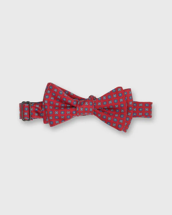 Online Sid Mashburn Silk Bow Tie Red/Blue Foulard