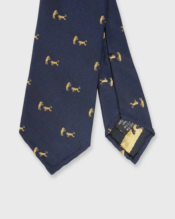 Cheap Sid Mashburn Silk Club Tie Blue/Gold Bull & Bear