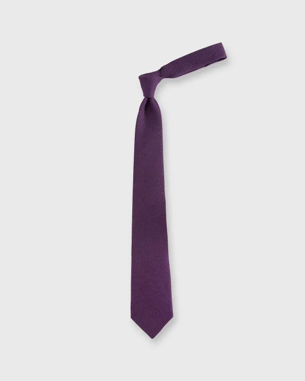 Outlet Sid Mashburn Silk Fino Grenadine Tie Eggplant