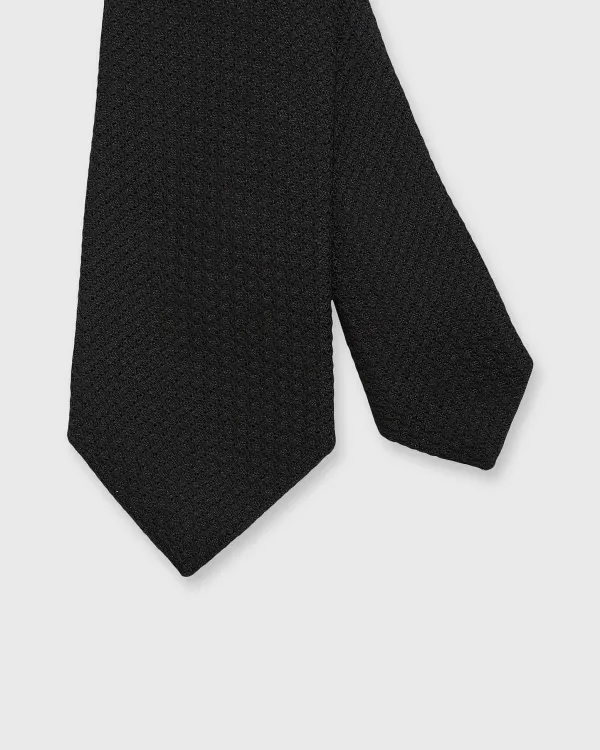 Best Sale Sid Mashburn Silk Grosso Grenadine Tie Black