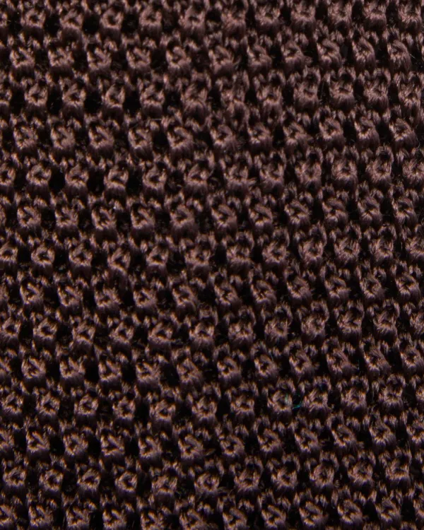 Online Sid Mashburn Silk Knit Tie Chocolate