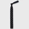 Shop Sid Mashburn Silk Knit Tie Navy/White Dot