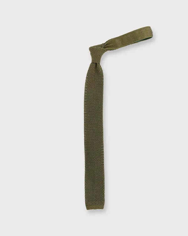 Cheap Sid Mashburn Silk Knit Tie Olive