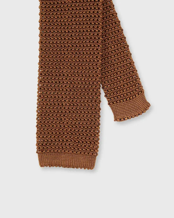 Clearance Sid Mashburn Silk Knit Tie Havana