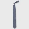 Store Salvatore Ferragamo Silk Print Tie Navy Giraffes