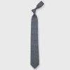 Outlet Salvatore Ferragamo Silk Print Tie Navy/Grey/White Stirrups