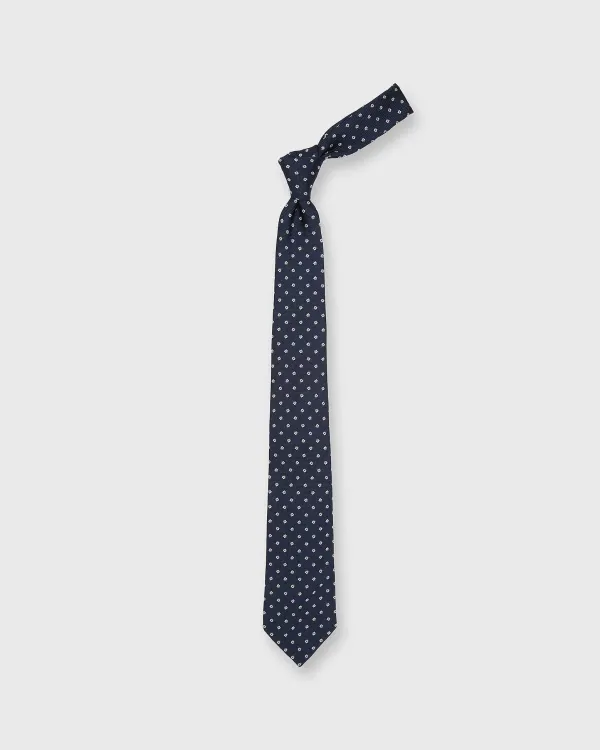 Best Sale Sid Mashburn Silk Woven Tie Navy/White Flower