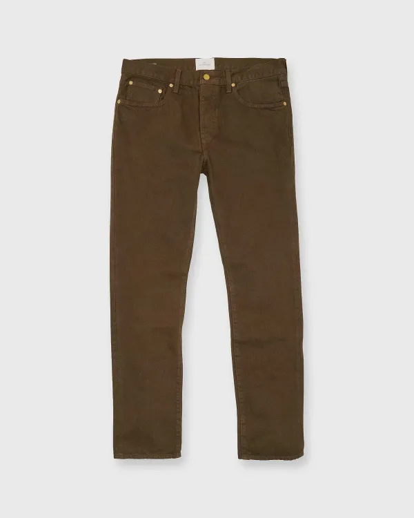 Best Sid Mashburn Slim Straight Jean Chocolate Garment-Dyed Denim