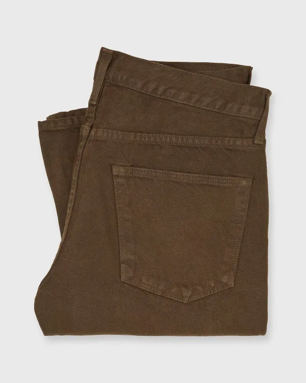 Best Sid Mashburn Slim Straight Jean Chocolate Garment-Dyed Denim