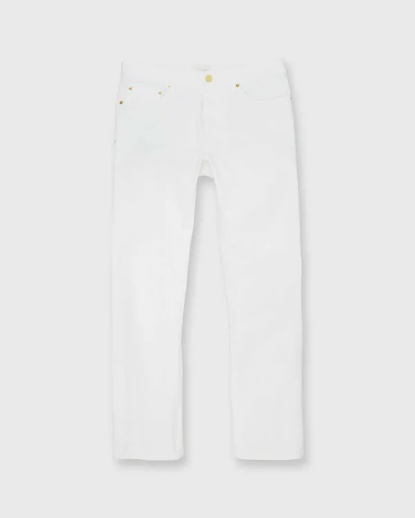 Outlet Sid Mashburn Slim Straight 5-Pocket Pant White Canvas