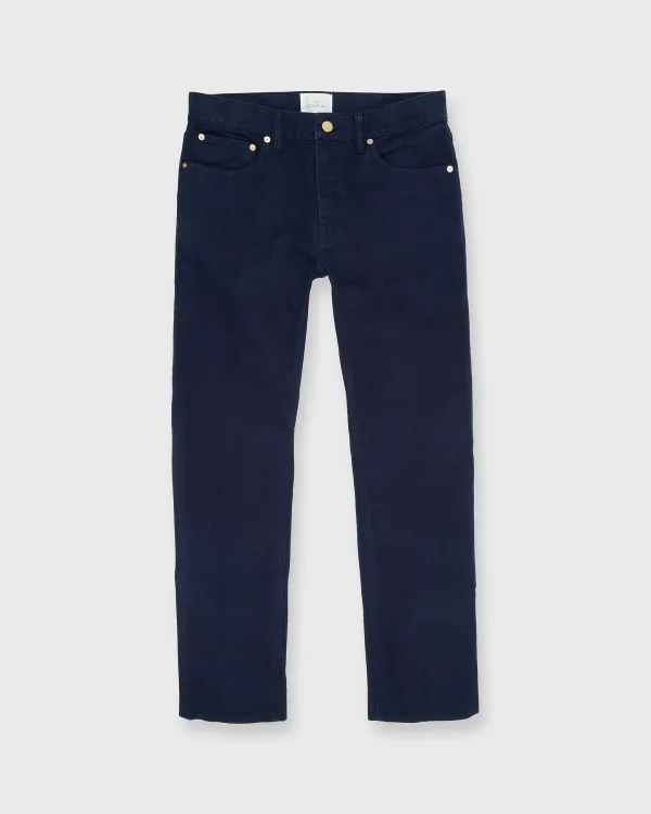 Best Sale Sid Mashburn Slim Straight 5-Pocket Pant Navy Canvas