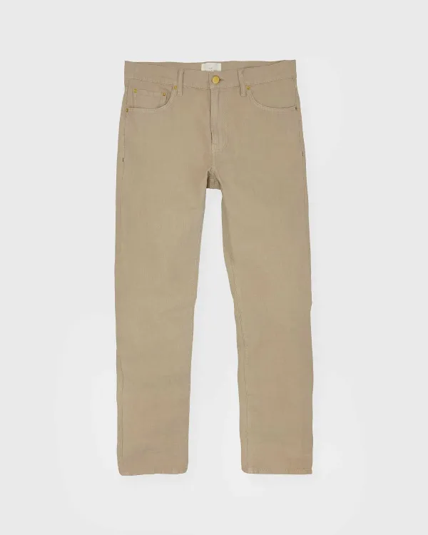 Outlet Sid Mashburn Slim Straight 5-Pocket Pant Stone Canapa Canvas