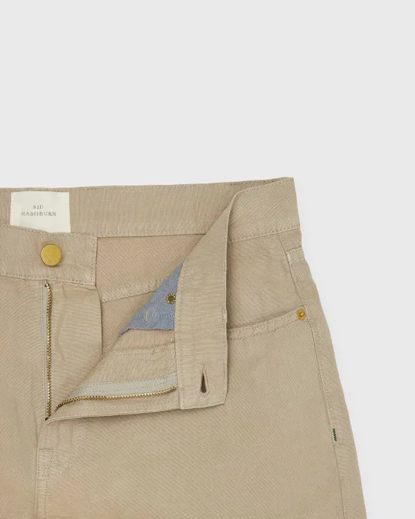 Outlet Sid Mashburn Slim Straight 5-Pocket Pant Stone Canapa Canvas