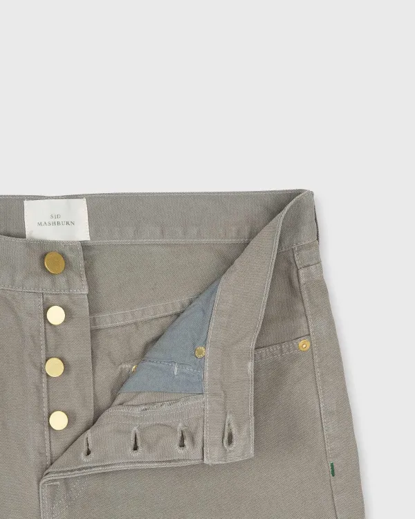 Best Sale Sid Mashburn Slim Straight 5-Pocket Pant Grey Canvas