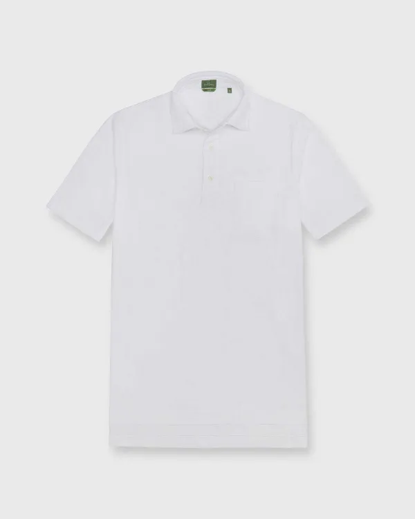 Flash Sale Sid Mashburn Slim-Fit Short-Sleeved Polo White Jersey