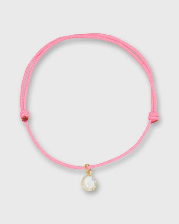 Discount Marie-Hélène de Taillac Small Glowing Charm Bracelet Rainbow Moonstone/Assorted Color Cord