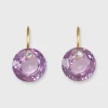 Fashion Marie-Hélène de Taillac Small Round Gem Earrings Amethyst/Tanzanite